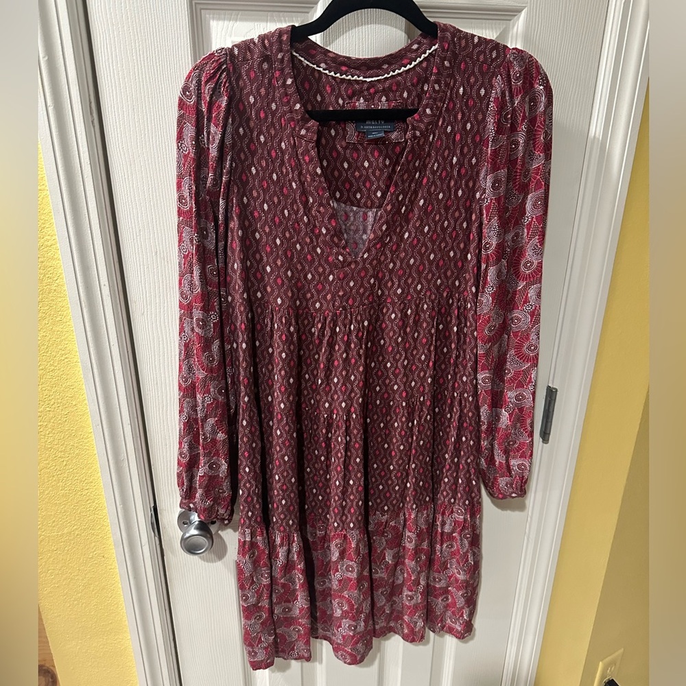 Maeve by Anthropologie Flowy Printed Dress